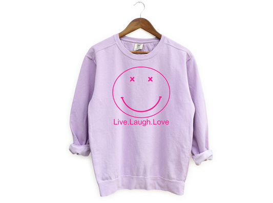 Live.Laugh.Love | Orchid Crewneck