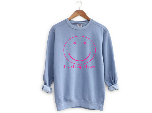 Live.Laugh.Love | Blue Jean Crewneck