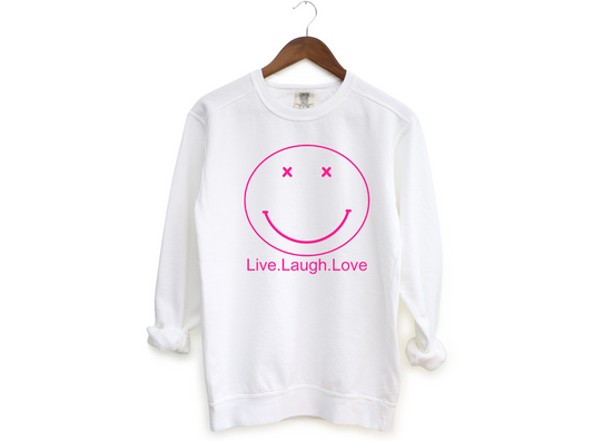 Live.Laugh.Love | White Crewneck